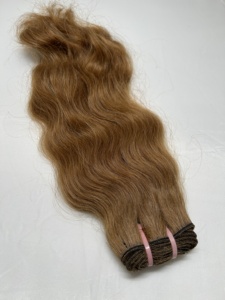 Paquetes de cabello Remy indio de trama ondulada rubia miel Extensiones de tejido de cabello humano de calidad superior - Product Image 5