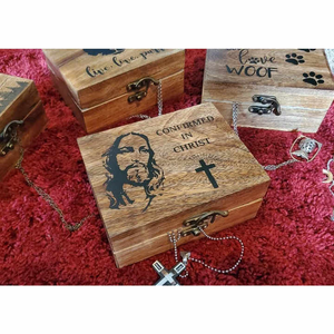 Fabricant-exportateur indien de boîtes en bois de pin poli religieuses, cadeaux gravés du bouddhisme, décoration de prière, Marco Enterprises MN08 - Product Image 3