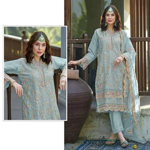 ชุดสูทซาลวาร์คาเมซเสื้อผ้าปากีสถานที่ทันสมัยสำหรับงานแต่งงานหรูหราจากอินเดียในราคาที่ดีที่สุด - Product Image 1