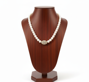 Collier pour femme en perles d'eau douce cultivées de haute qualité, fait à la main, qualité AAA/AA, différentes tailles et formes, certifié par un tiers - Product Image 4