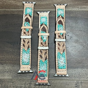 Correas de Reloj de Cuero Hechas a Mano con Diseño Clásico, Cómodas, con Hebilla de Liberación Rápida, Correa de Repuesto de Cuero Vacuno - Product Image 1