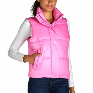 Top Selling Newest Style <b>Women</b> Puffer Vest Stand Collar Zip Up <b>Sleeveless</b> <b>Jacket</b> Outerwear Casual Fashion Vest for <b>Women</b> - Product Image 3