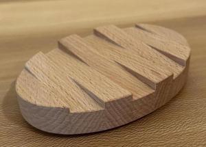 Porte-savon élégant en bambou pour lavabo de salle de bain, fait à la main, en bambou naturel, écologique, antidérapant, pour les maisons modernes - Product Image 4