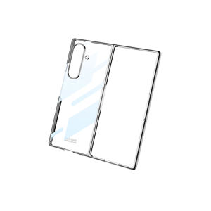 Étui de protection intégral en verre anti-traces de doigts avec charnière pour Samsung Galaxy Z Fold 7, coque antichoc en silicone gris-vert - Product Image 4