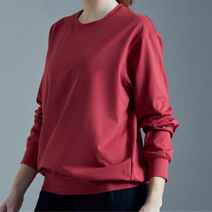 เสื้อกันหนาวผ้าฝ้ายมีฮู้ดสำหรับผู้หญิงพิมพ์โลโก้แบบสวมหัว - Product Image 1