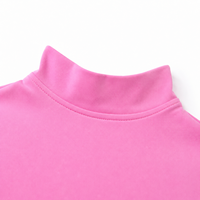 Combinaison de yoga personnalisée pour femme, demi-zip, manches courtes, 75% nylon, 25% élasthanne, 190 g/m², couleur blush, athleisure, une pièce, vêtements de sport