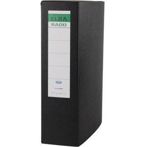 Carpeta para Documentos DIN A4 ELBA de 24.5 x 31.8 cm (Ancho x Alto), Capacidad para 780 Hojas, 80 mm, Cartón Reciclado, Organizador de Revistas Negro, 80 g/m² - Product Image 1