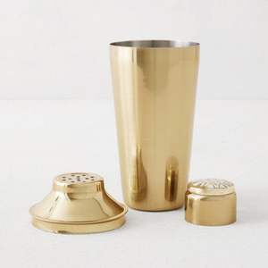 Shaker à cocktail professionnel en métal inoxydable pour bar barman et usage domestique avec finition miroir et passoire à couvercle - Product Image 4