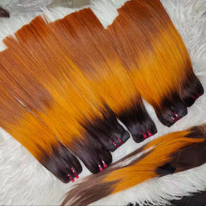 Extensions à bandes adhésives Bonestraight Virgin Remy, mèches à double trame pour perruques, haute qualité pour toutes les couleurs de teinture, vente en gros - Product Image 1