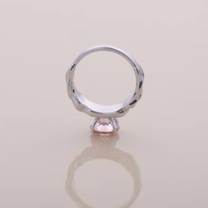 IGI Certified Round Cut Pink Lab Grown Diamond Vintage Infinity Engagement-Wedding Ring in <b>Solid</b> 925 Sterling <b>Silver</b> - Product Image 6