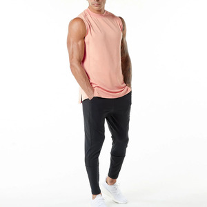 Débardeur de sport pour homme à col montant, broderie personnalisée en gros de haute qualité - Product Image 4