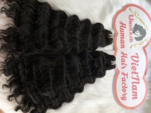 Top qualité pas cher prix en gros 100% cheveux vierges vietnamiens vague profonde faisceaux de cheveux humains - Product Image 4