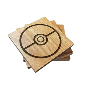 Accessoires de table et d'ustensiles de cuisine Tapis et tampons en bois naturel Noyer Sous-verres en bois faits à la main pour restaurants - Product Image 2