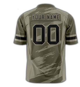 Ropa de equipo deportivo americano para hombre, camiseta de fútbol americano transpirable de talla grande, secado rápido, alta calidad, personalizable, nombre del equipo - Product Image 3