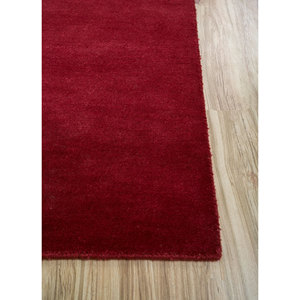 Tapis en laine noué à la main Sthir, motif abstrait rouge et orange, kilim, 9x12 rectangulaire, pour entrée ou salon AIWL-3015 - Product Image 4