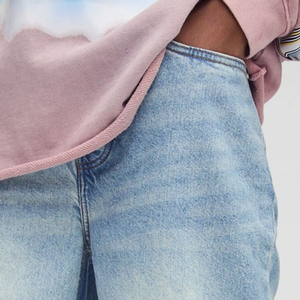 Pantalon cargo en jean pour homme de bonne qualité, OEM personnalisé, coton décontracté, design avec poches, bleu uni, grande poche, jean en denim - Product Image 4