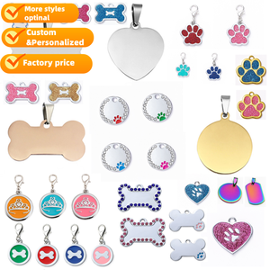 <span class=keywords><strong>Pet</strong></span> Acessórios Collar Charming Logo ID Round Made Metal Colorido Esmalte Pintado <span class=keywords><strong>Pet</strong></span> Garra <span class=keywords><strong>Paw</strong></span> Em Forma De Cão Tag - Product Image 3