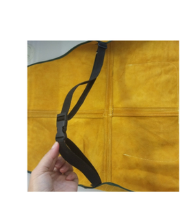 Delantal de soldadura de cuero para soldador, ropa de trabajo de seguridad, soldadura de aprendizaje profesional, ropa de seguridad de soldadura eléctrica - Product Image 5