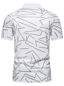 Camiseta con estampado de rayas 3D novedosa para hombre, camiseta de moda informal, Polo de manga corta de estilo callejero para hombre de Bangladesh - Product Image 3