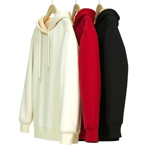 Sudadera con Capucha de Forro Polar de Color Liso para Hombre, Personalizada, Estilo Urbano Oversize, para Invierno, Tejido Liso Teñido - Product Image 6