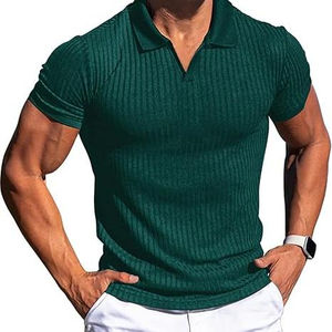 2025 personnalisé hommes de haute qualité à manches courtes polo respirant coton solide impression conception Anti-rides caractéristique pour l'été - Product Image 2