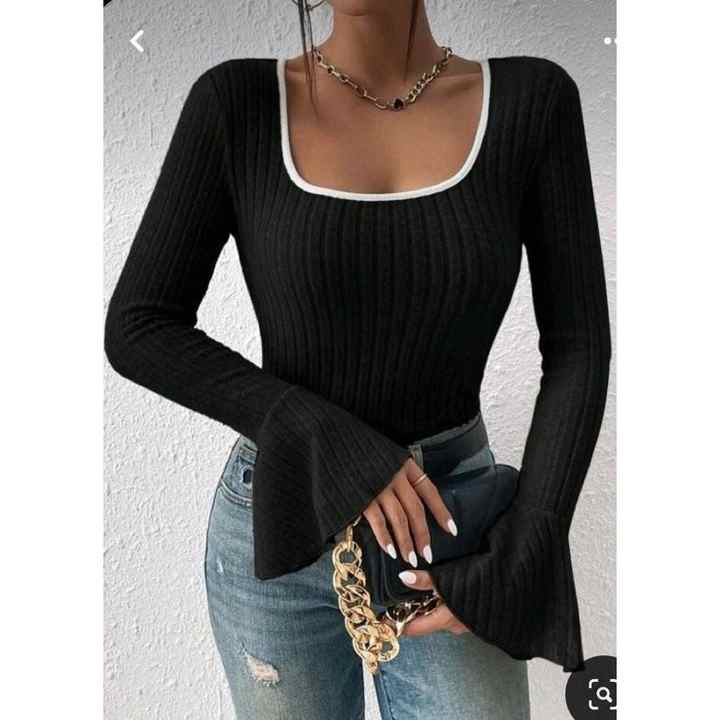 Women's Square Neck Spanish Sleeve Camisole Fabric Blouse