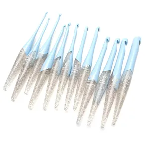 Ganchos de Crochet de Resina Decorativos Hechos a Mano de Craft Zone Export, Estilo Ángel, Mango Ergonómico Suave, Personalizables para Tejer - Product Image 5