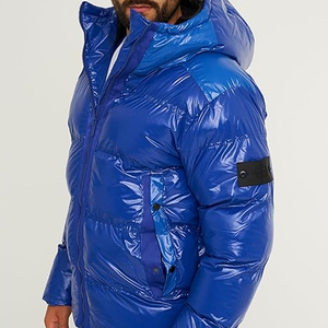 Conception personnalisée OEM Vestes à bulles d'extérieur légères pour hommes Vestes à bulles d'hiver d'extérieur de haute qualité à la mode pour hommes - Product Image 2