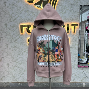 Bon taux, qualité supérieure, le plus demandé, sweat à capuche zippé imprimé en usine, sweats à capuche bon marché pour hommes - Product Image 4