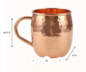 100% pur cuivre fait à la main écologique cruche pichet verres martelé moscou Mule bière tasse par usine - Product Image 1