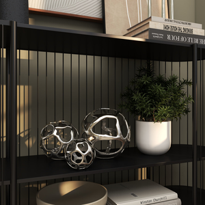 Vente flash - Décoration d'intérieur tendance - Artisanat moderne - Sculpture de figurine - Sculpture en métal argenté pour la décoration de la maison et du bureau - Product Image 6