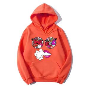 Sweat à capuche unisexe à impression DTG personnalisée de haute qualité Funky Cartoon Sticker Design Hooded Collar OEM ODM Winter - Product Image 3
