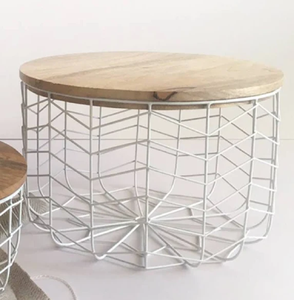 Cesta de huevos de metal de granja, encanto rústico con construcción de estructura metálica duradera, perfecta para cocinas, disponible a precio mayorista - Product Image 2