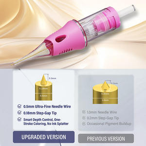 ヌオジョ V6 ナノタトゥーニードルカートリッジ プロフェッショナルパーマネントメイク PMU ニードル ステンレス鋼 使い捨て OEM - Product Image 2