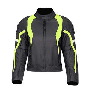 Veste de moto de course unisexe de haute qualité manches longues en cuir pur respirant coupe-vent équitation pour les motards nom d'équipe personnalisé - Product Image 3