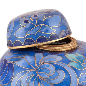 Perfect <b>Memorials</b> Midnight Garden Cloisonne <b>Keepsake</b> Cremation Urn - Product Image 3