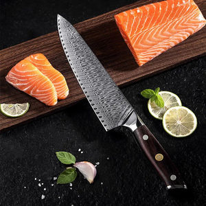Cuchillo de Cocina Estilo Japonés de Acero de Damasco, Ultra Afilado, con Mango de Madera, Recién Llegado - Product Image 5