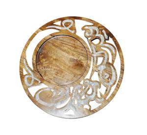 Bandeja Acrílica de Madera Hecha a Mano con Incrustaciones de Perlas Elegante Bandeja Decorativa para Caramelos de Chocolate Toffee Dulces Eid Ramadan - Product Image 2