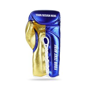 Venta al por mayor profesional 8oz cuero de vaca guantes de boxeo logotipo personalizado mejores Muay Thai Kick Punching guantes de entrenamiento de cuero - Product Image 6