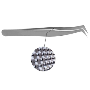Pinzas de Cejas de Acero Inoxidable de Alta Calidad con Etiqueta Privada Personalizada, 90 Grados, para Extensión de Pestañas, Duraderas, Antiestáticas y Suaves - Product Image 2