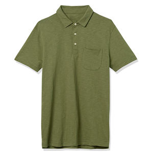 Polo estándar de cuello de punto OEM al por mayor con colores frescos de temporada y camiseta de polo de ajuste moderno - Product Image 4