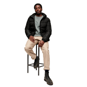 Chaqueta Acolchada de Lona Unisex para Hombre, Impermeable para Clima Frío, con Logotipo Frontal, Ropa de Invierno Cálida de Alta Calidad - Product Image 5