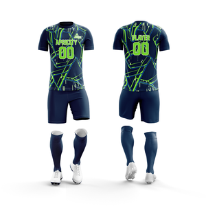 Vente en gros de maillots d'équipe personnalisés uniformes de football respirants durables ensembles de vêtements de sport en polyester 100% à séchage rapide - Product Image 3