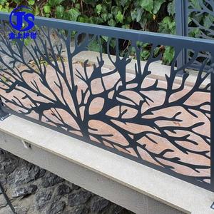 Clôture en alliage d'aluminium découpée au laser, noire, thermolaquée, pour jardin extérieur, à prix abordable - Product Image 1