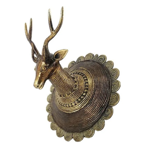 Esculturas de cabeza de animal montadas en la pared de Metal ornamental decoraciones artísticas bellamente diseñadas para paredes disponibles a precios al por mayor - Product Image 4