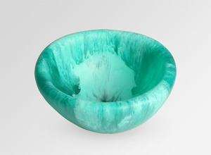 Tazón y Plato para Servir de Resina Ecológica Única, Hecho a Mano, Apto para Lavavajillas, para Fiestas, Diseño de Arte Moderno, Hecho en India - Product Image 3