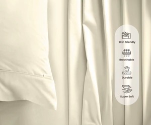 Draps de lit King Size en coton de qualité hôtelière, très vendus, tissu doux pour la peau, pour usage domestique et commercial, disponibles à la vente - Product Image 6