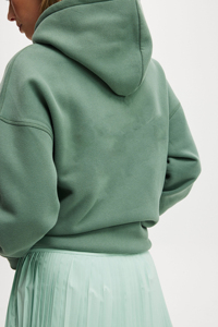 Sweat-shirts à capuche pour femmes en coton 100% de haute qualité, imprimés sur mesure, anti-boulochage, couleur unie, surdimensionnés, anti-froissement, hiver - Product Image 4