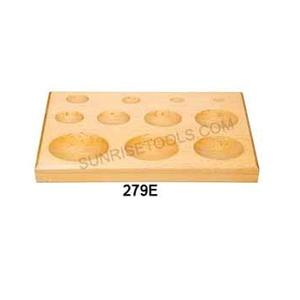 Bloque de Madera para Repujado con 11 Cavidades Redondas, Herramientas de Joyería - Product Image 2