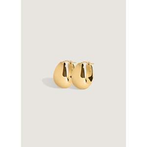 Bold Teardrop Hoop <b>Earrings</b> Water Drop Shape Pattern - Product Image 1